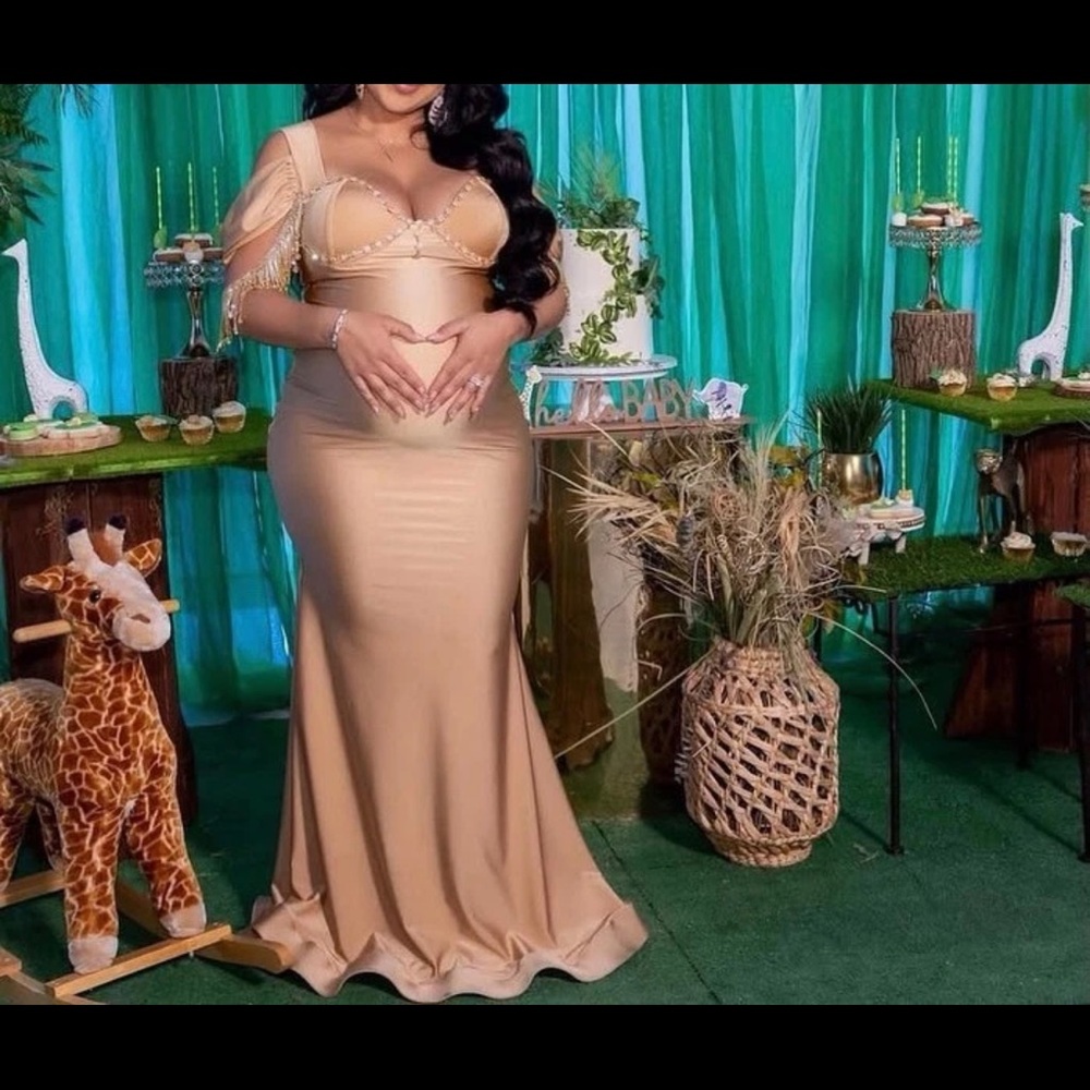 Custom made maternity dress